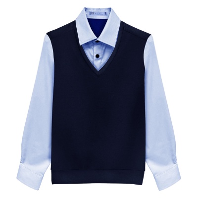 Джемпер школьный Deloras 71527G-24 синий-голубой